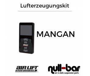 null-bar Luftfahrwerk Performance Airride Luftfahrwerkskit für Audi A3 Typ 8P (Sportback) Ø50mm, Lufterzeugungskit MANGAN